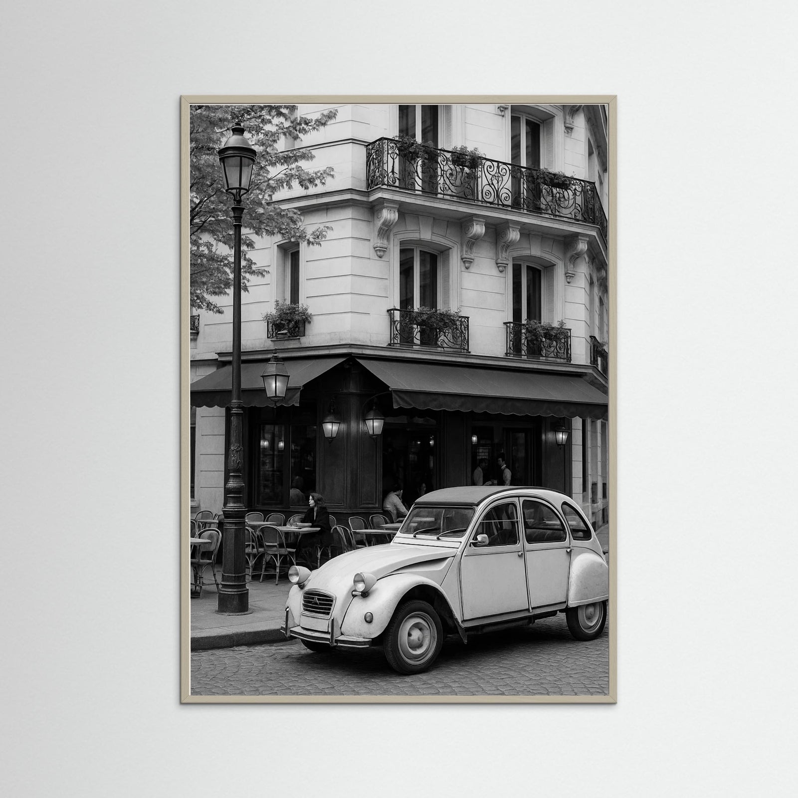 Grey Wood photo Parisian Cafe Scene