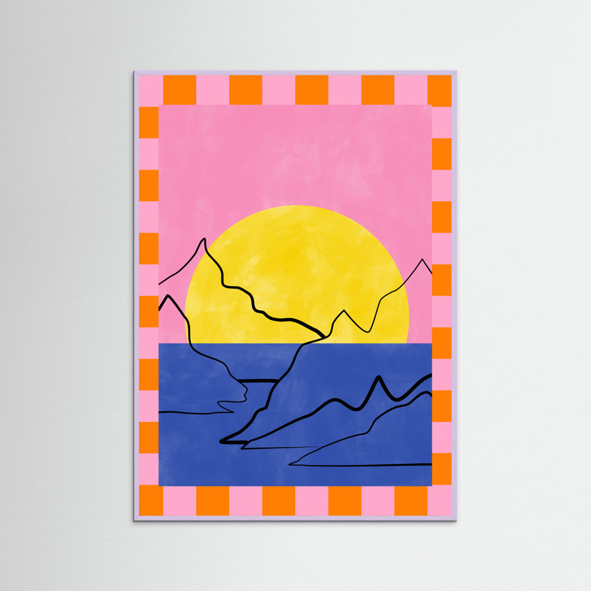 Lilac Wood Abstract Composition No. 47 Poster