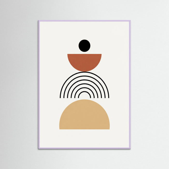 Lilac Wood Abstract Arches