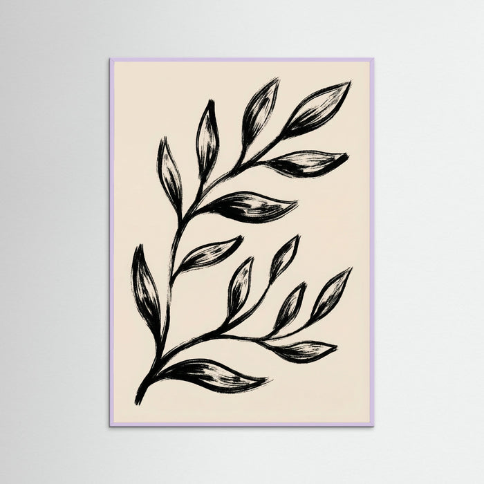 Lilac Wood Abstract Blooms
