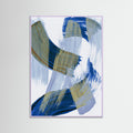 Lilac Wood Abstract Brush Strokes 13 Poster