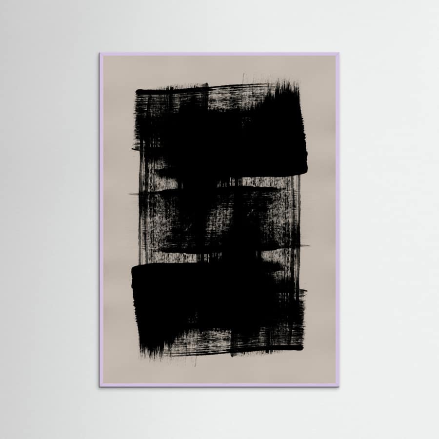 Abstract Brush Strokes 180Y Poster – Poster und Kunstdruck