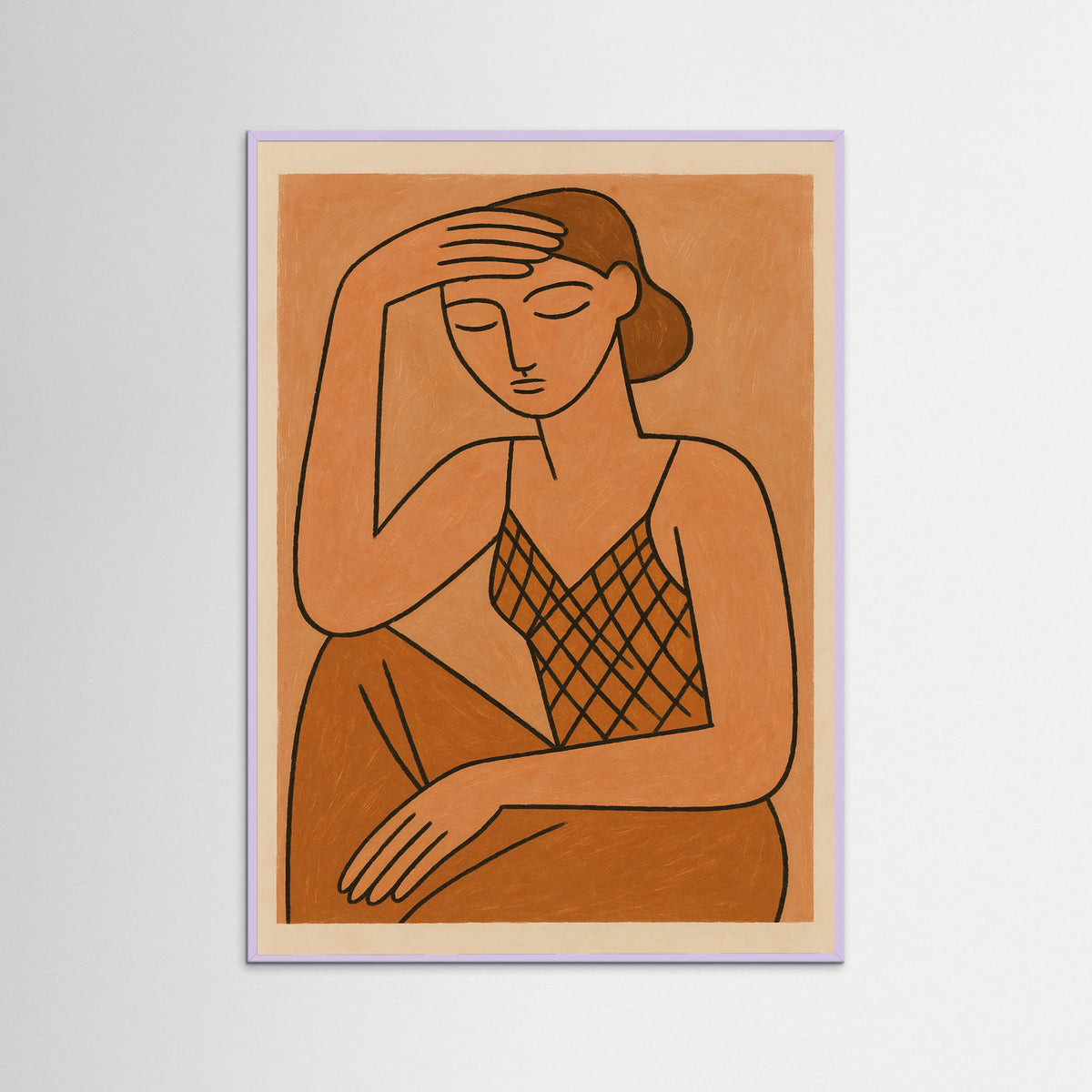 Lilac Wood Abstract Contemplation 1