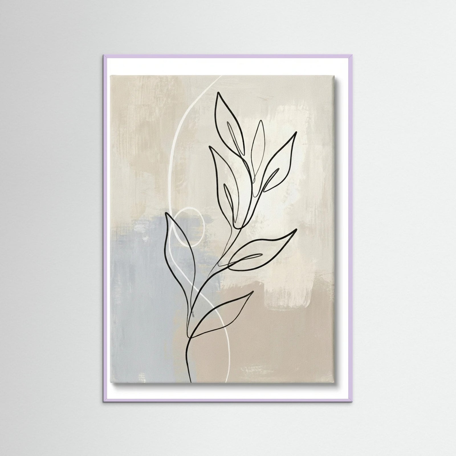 Lilac Wood Abstract Contour