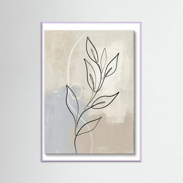 Lilac Wood Abstract Contour