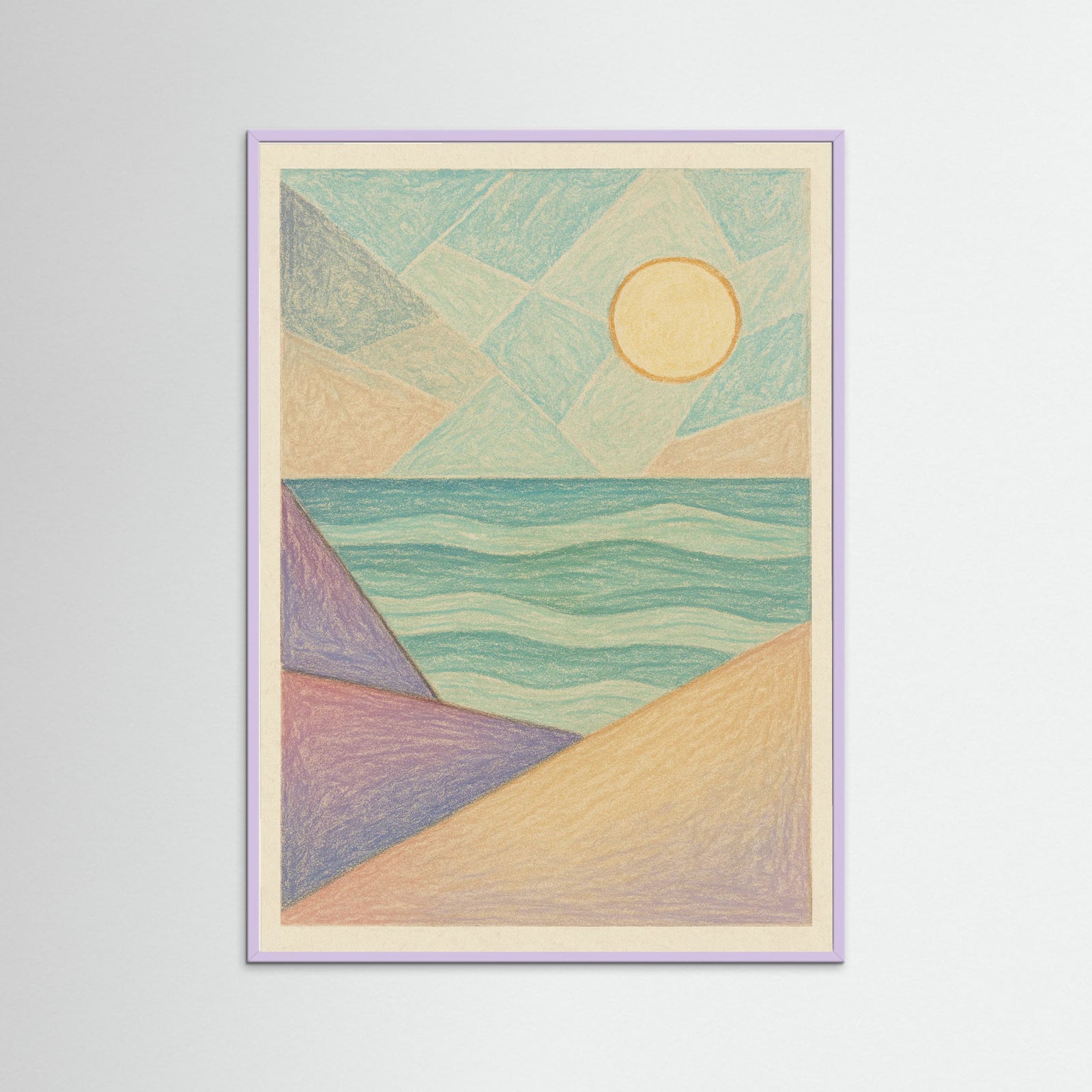 Lilac Wood Abstract Contours