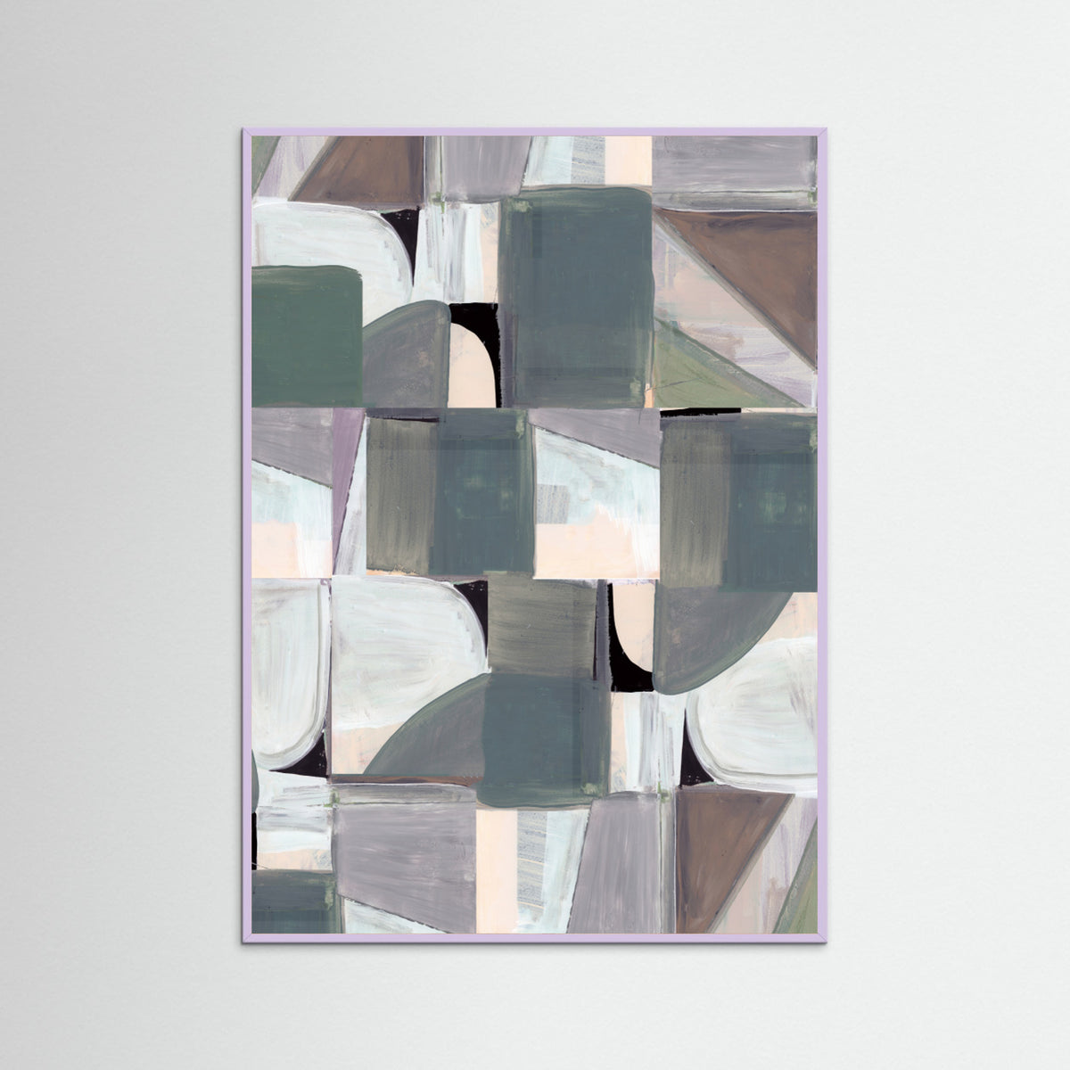 Lilac Wood Abstract Desaturate No3 Poster