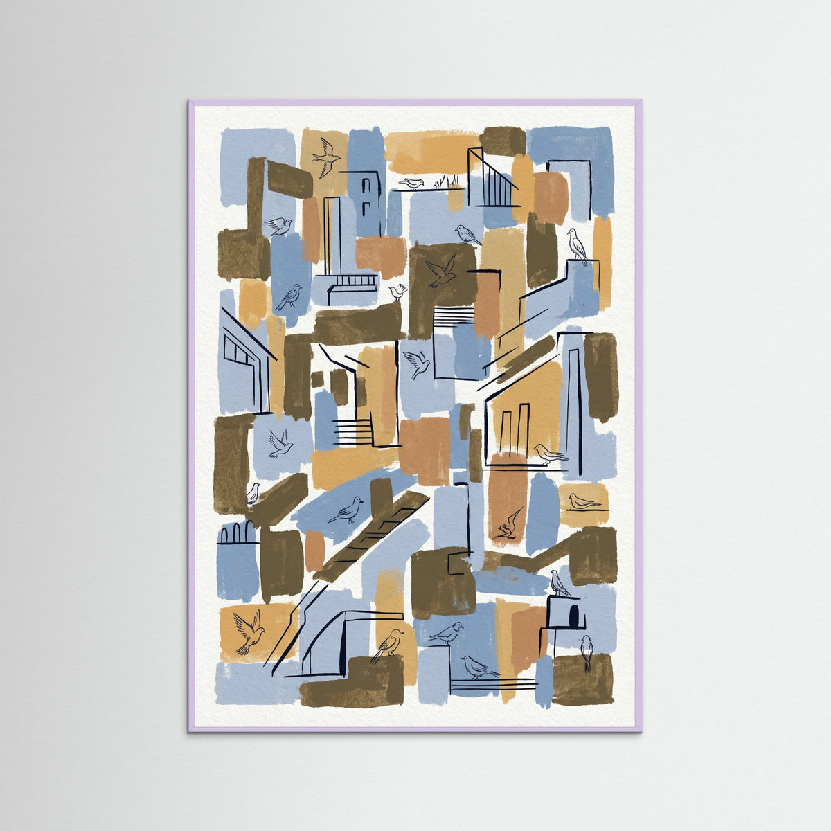 Lilac Wood Abstract Encounters