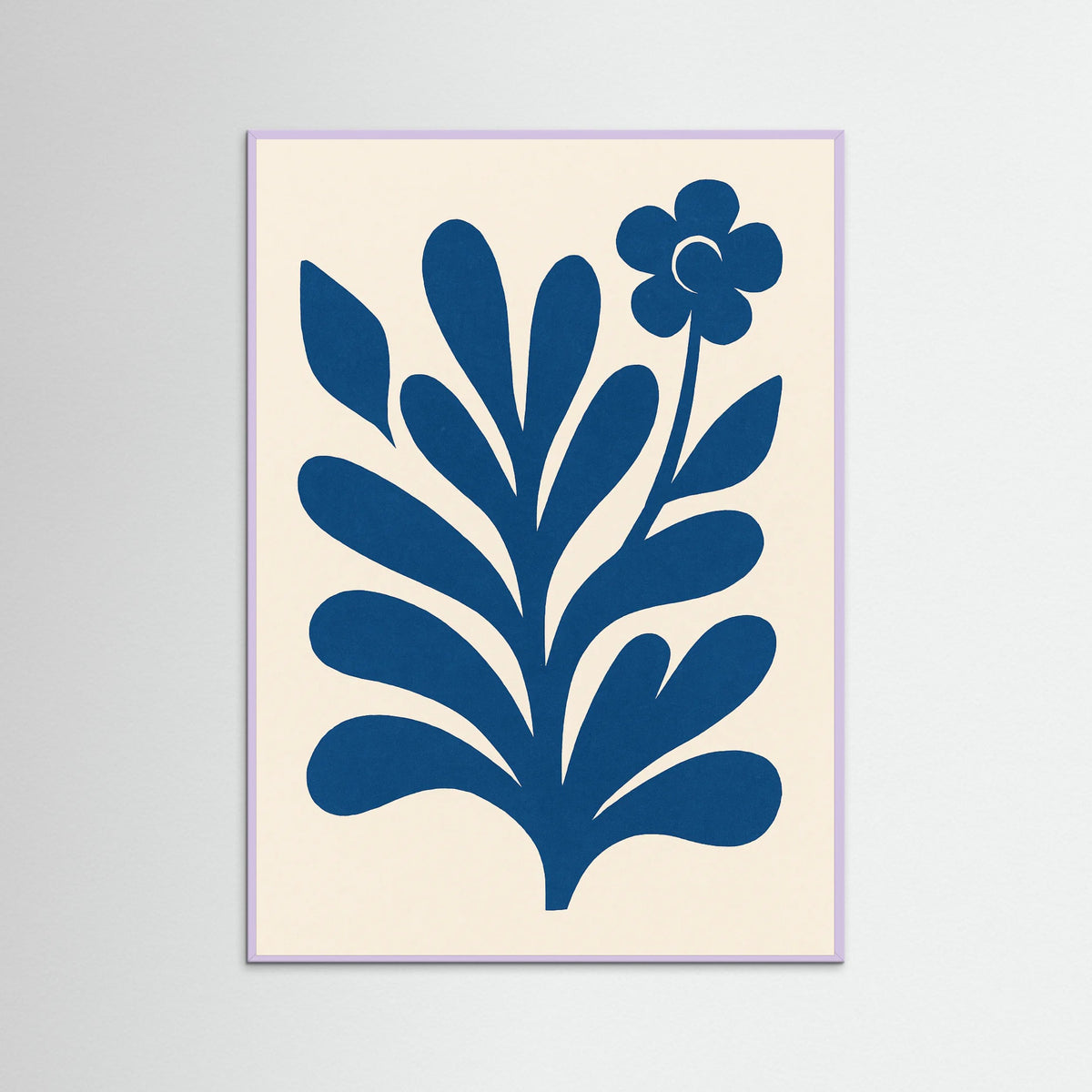 Lilac Wood Abstract Figure Form