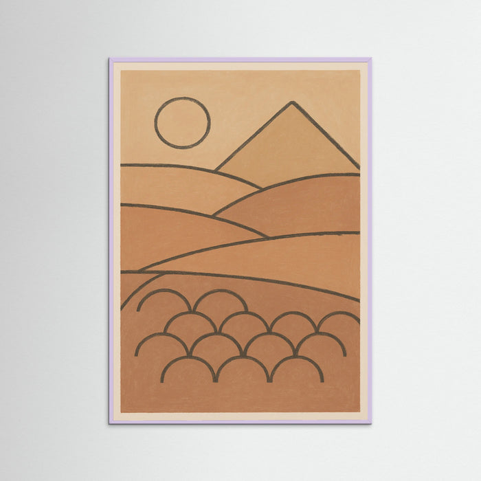 Lilac Wood Abstract Figure