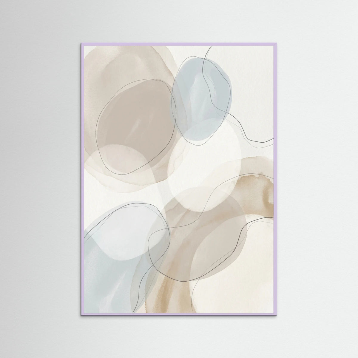 Lilac Wood Abstract Flow