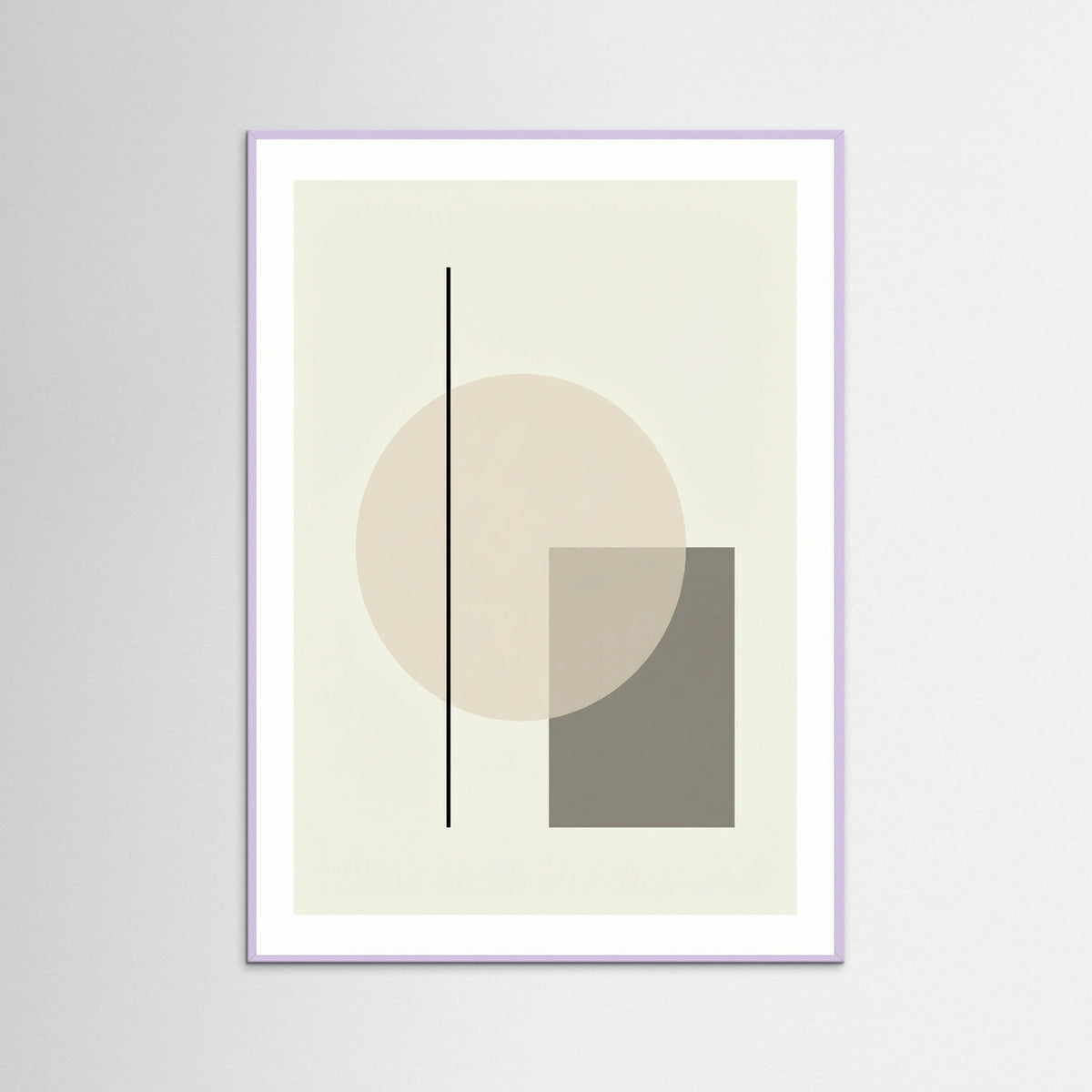 Lilac Wood Abstract Forms