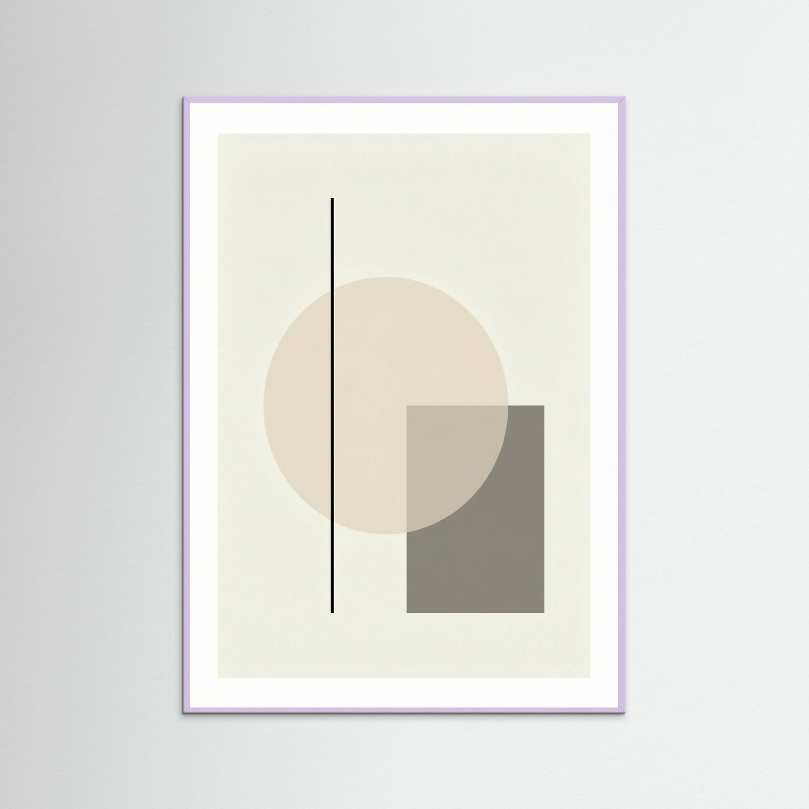 Lilac Wood Abstract Forms