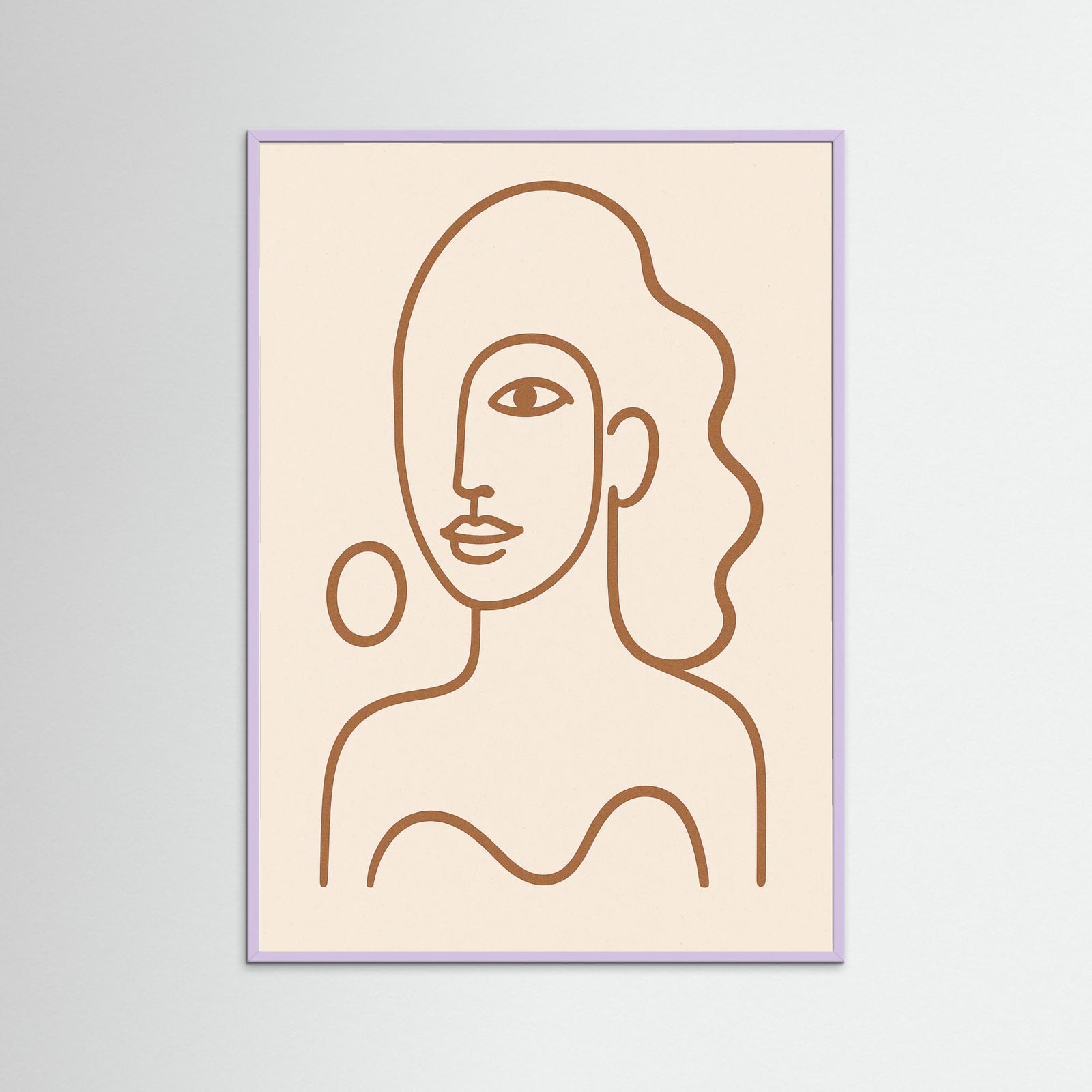 Lilac Wood Abstract Gaze