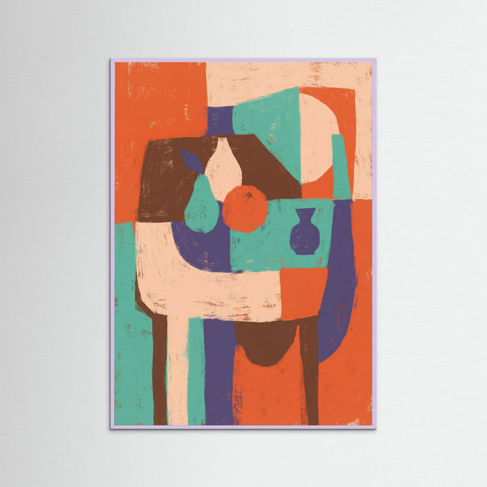 Lilac Wood Abstract Jester