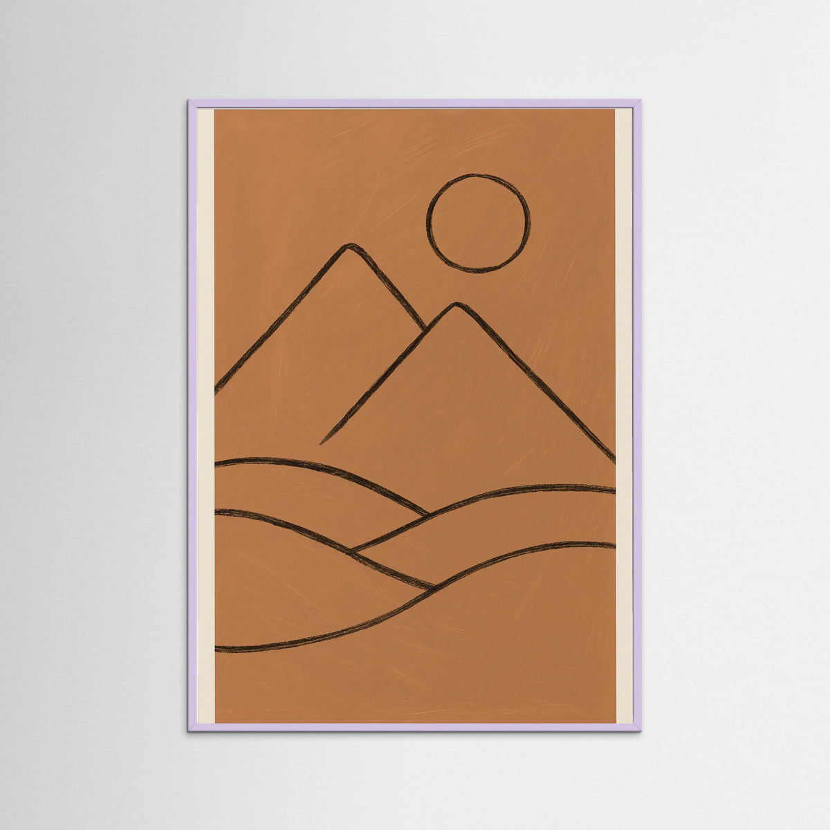 Lilac Wood Abstract Seated Figure