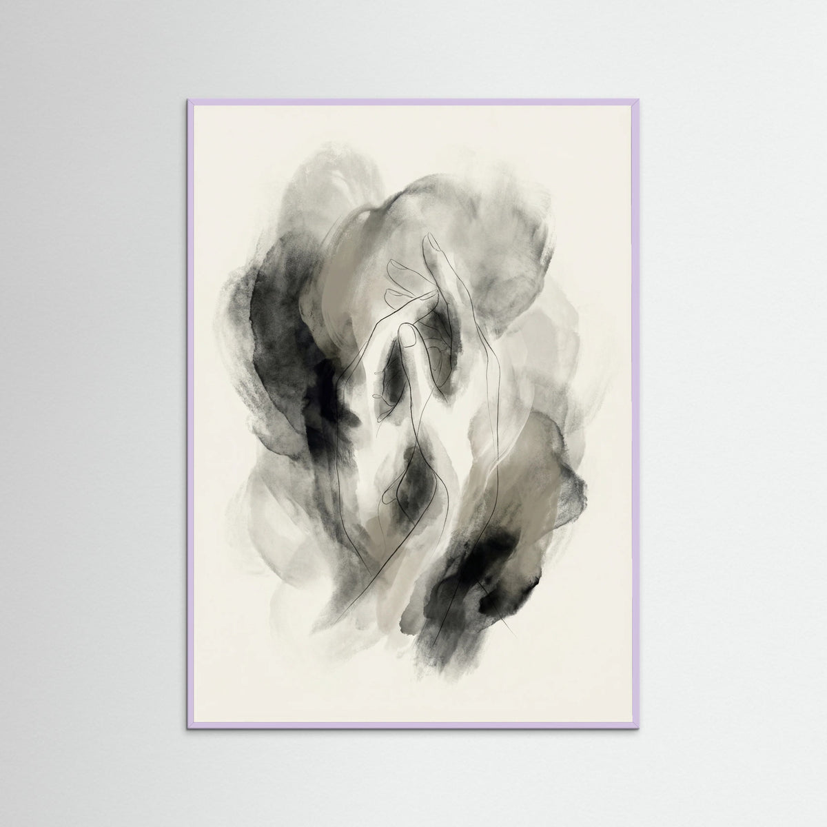 Lilac Wood Abstract Silhouette