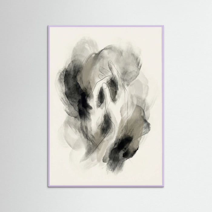 Lilac Wood Abstract Silhouette
