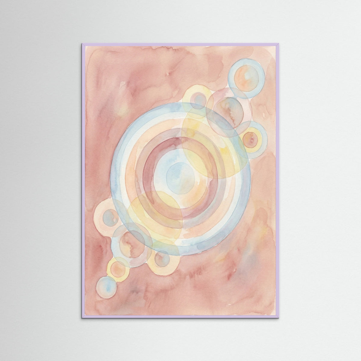 Lilac Wood Abstract Spheres