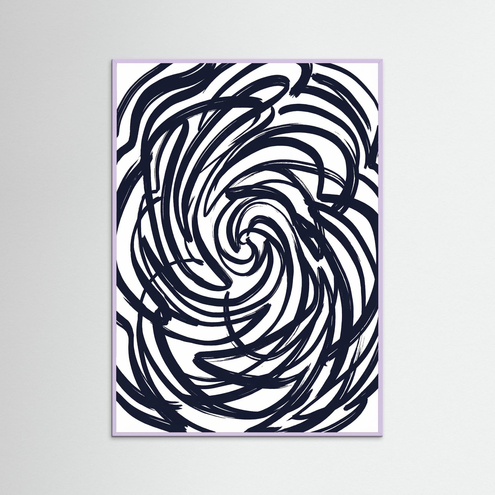 Lilac Wood Abstract Strokes