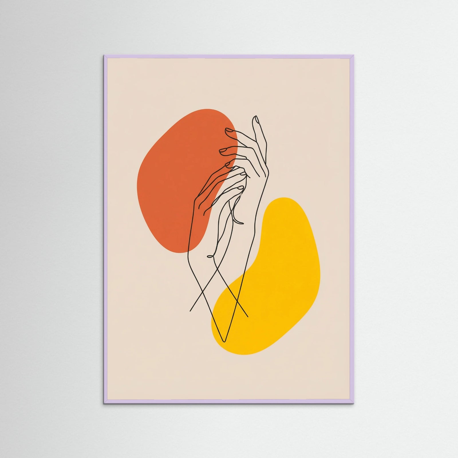 Lilac Wood Abstract Visage Study