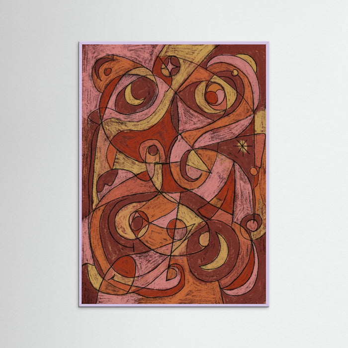 Lilac Wood Abstracted Figure Study