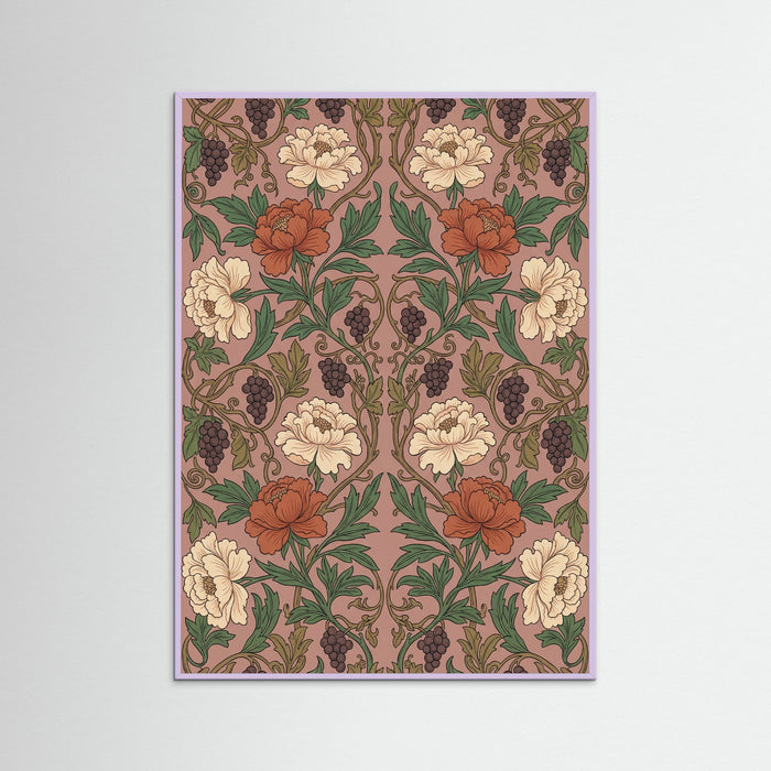 Lilac Wood Acanthus Arabesque