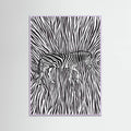 African Zebra striking camouflage -juliste – juliste ja taidepainatus