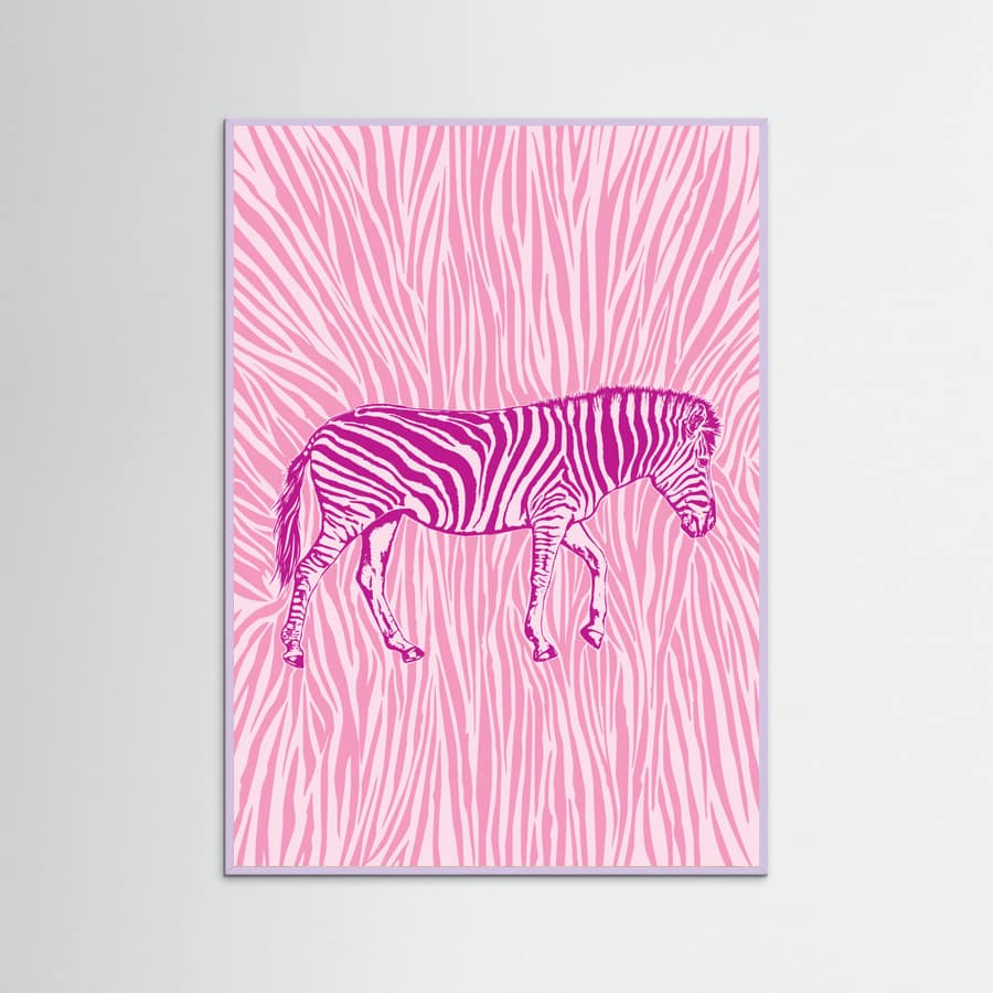 Poster African Zebra striking camouflage – poster e stampa artistica