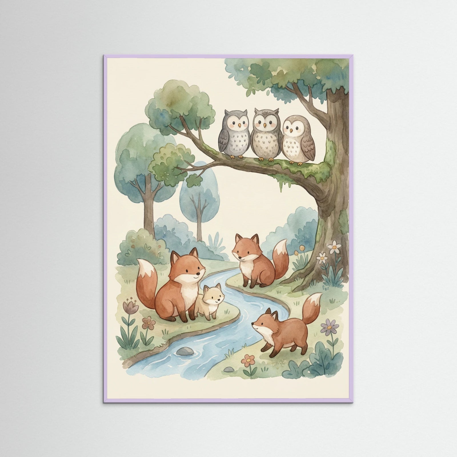 Lilac Wood Animal Alphabet
