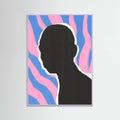 Poster Anonymous Portrait In Stripes – poster e stampa artistica