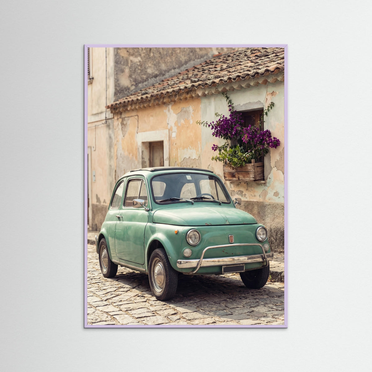 Lilac Wood Aqua Vespa Charm