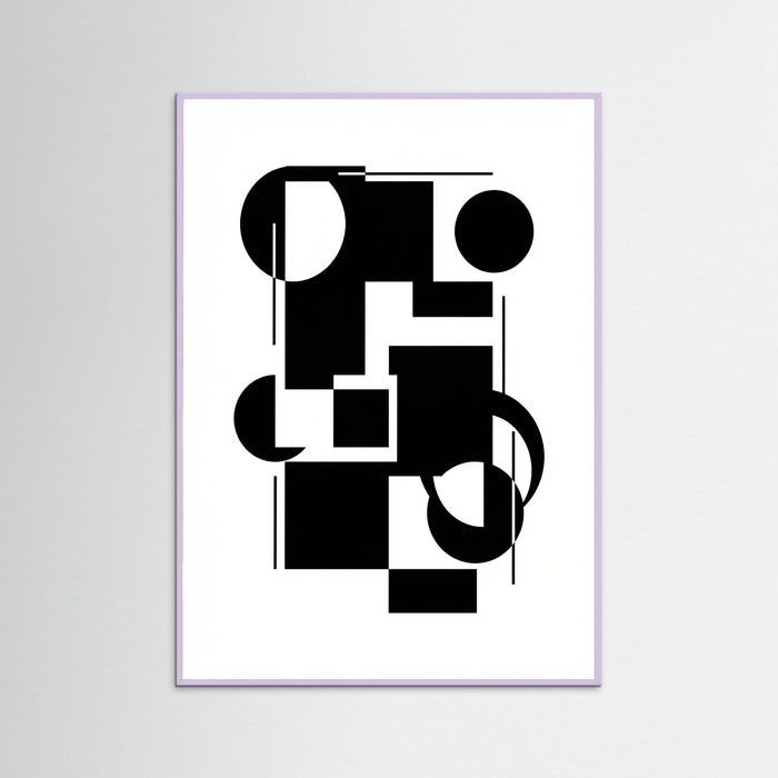 Lilac Wood Art Print Beige