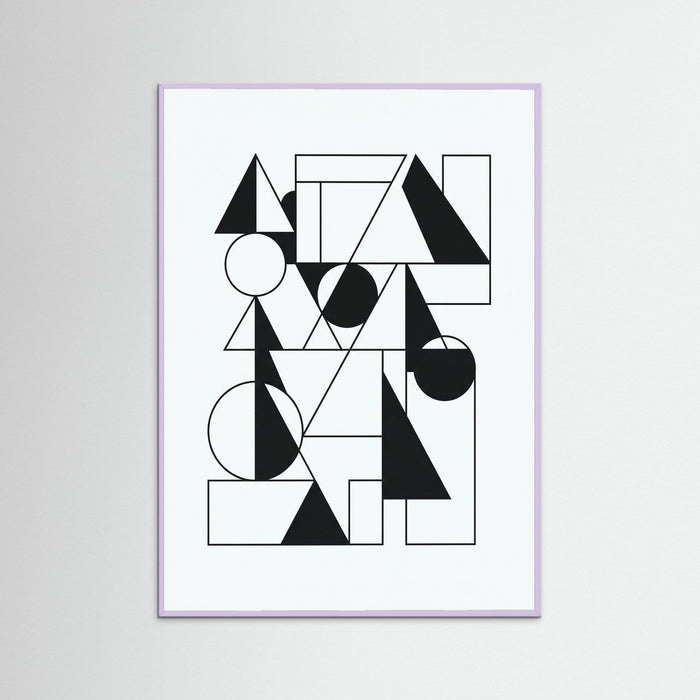 Lilac Wood Art Print Beige