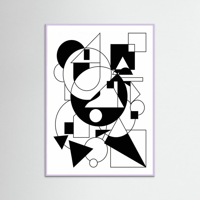 Lilac Wood Art Print Beige