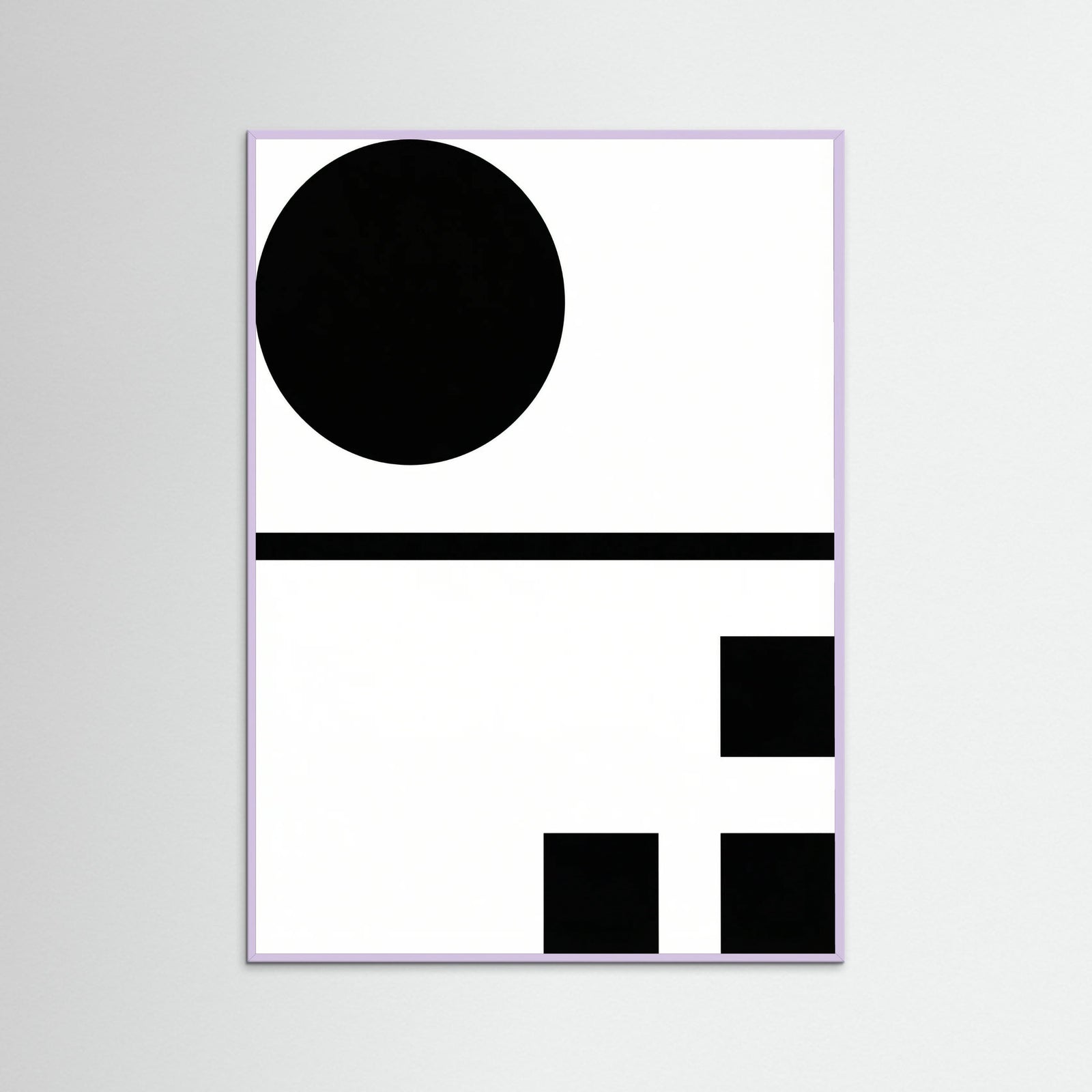 Lilac Wood Art Print Beige