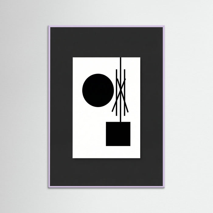 Lilac Wood Art Print Beige