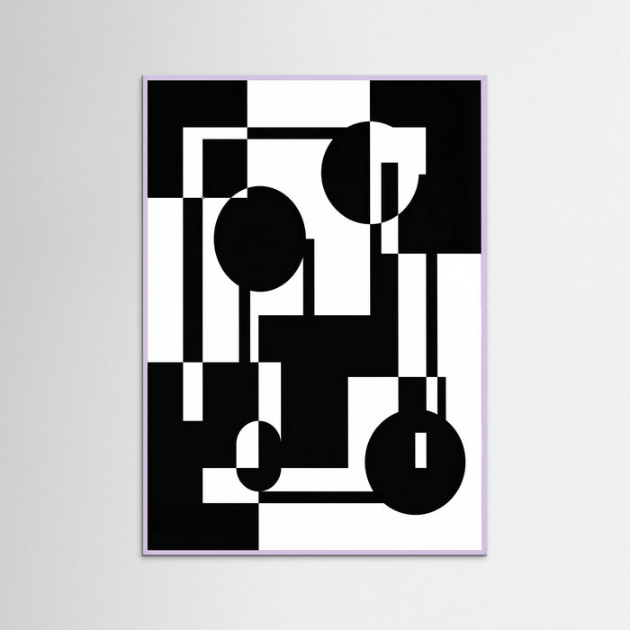 Lilac Wood Art Print Beige
