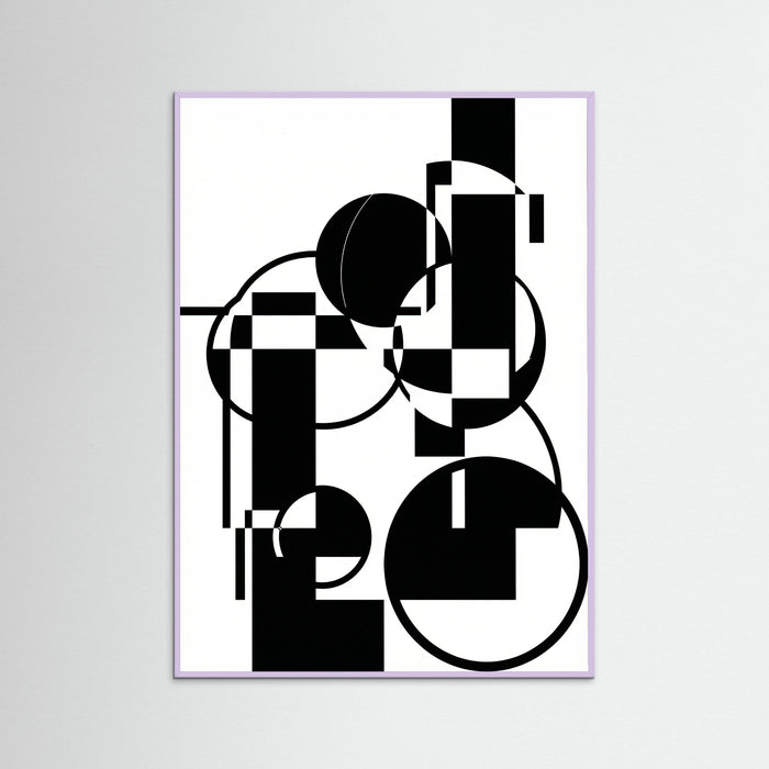 Lilac Wood Art Print Beige