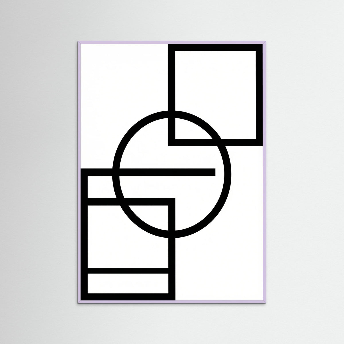 Lilac Wood Art Print Beige