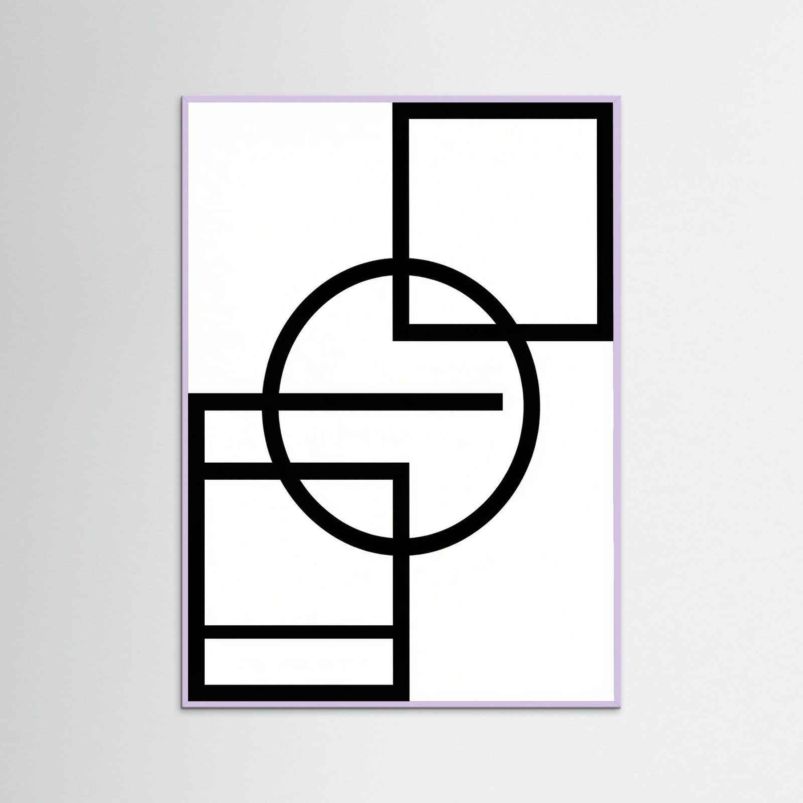 Lilac Wood Art Print Beige