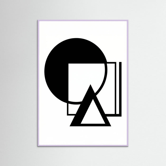 Lilac Wood Art Print Beige