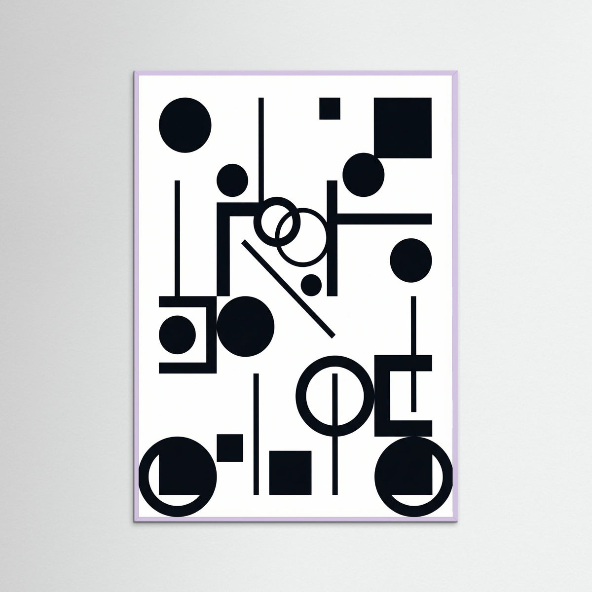 Lilac Wood Art Print Beige