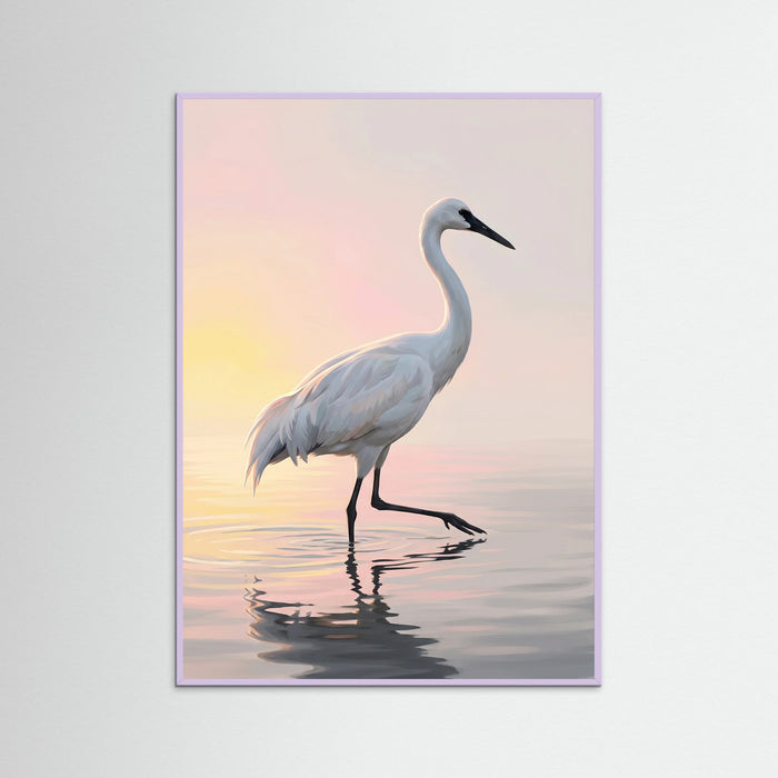 Lilac Wood Ascending Swan