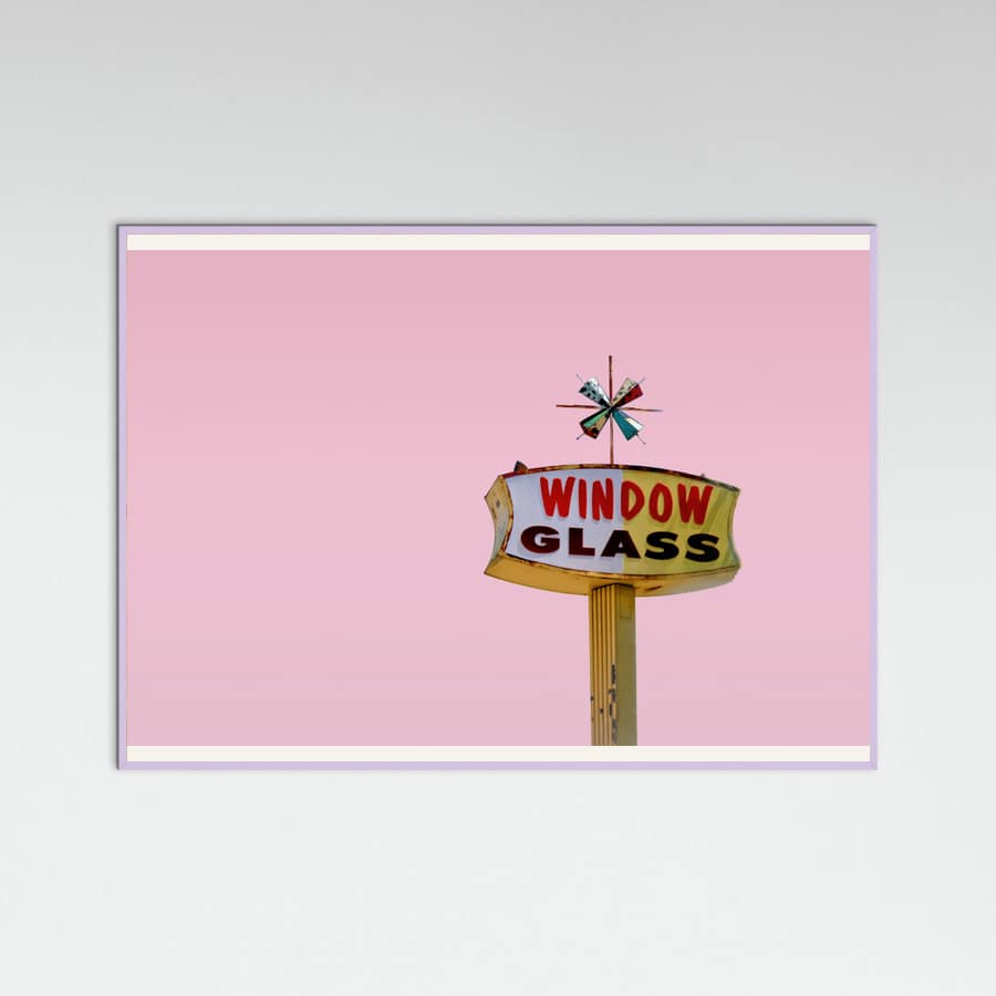 Poster Atomic Pink Starburst Vintage Sign – poster e stampa artistica