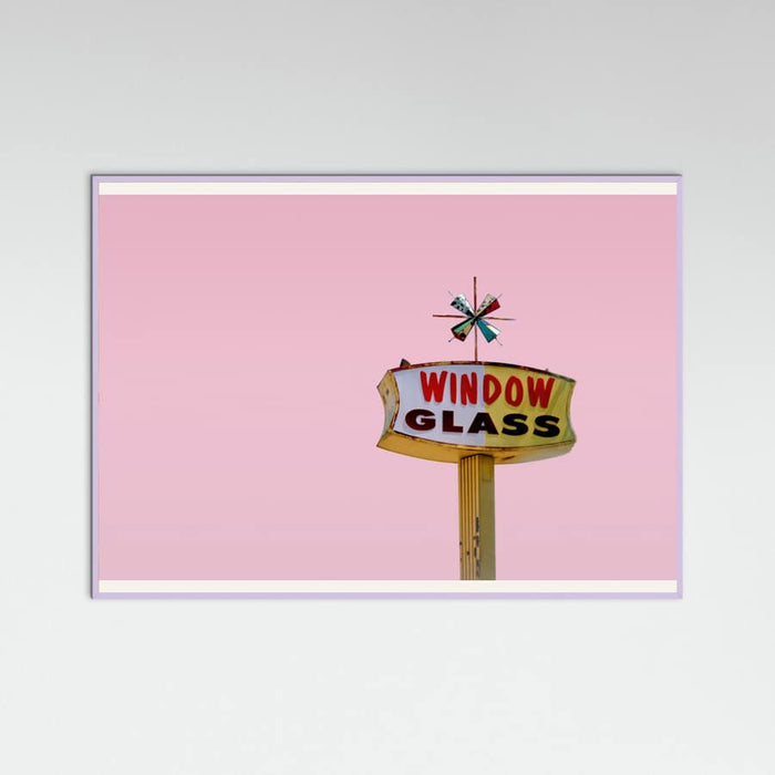 Poster Atomic Pink Starburst Vintage Sign – poster e stampa artistica