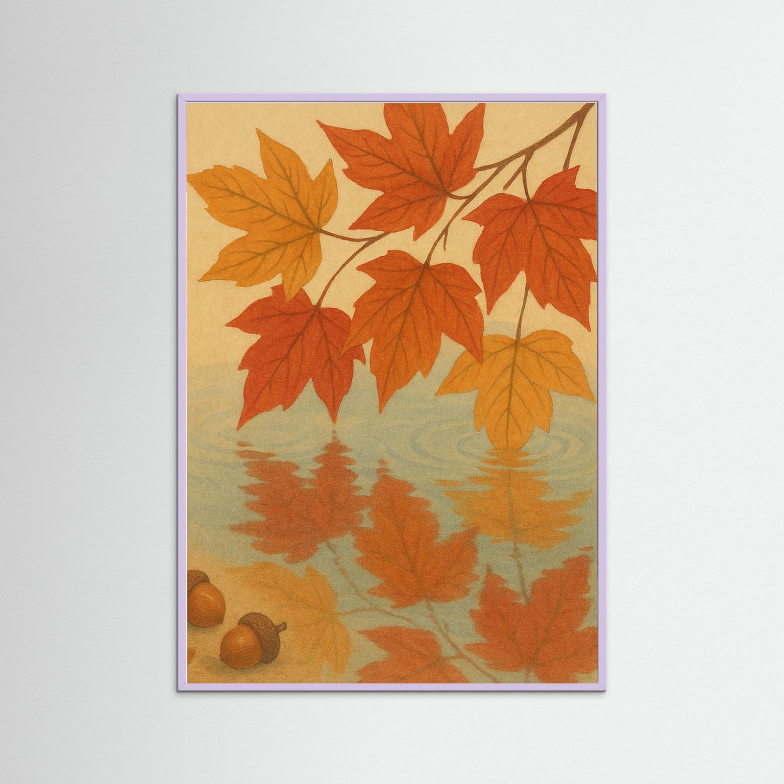 Lilac Wood Autumn Reflection