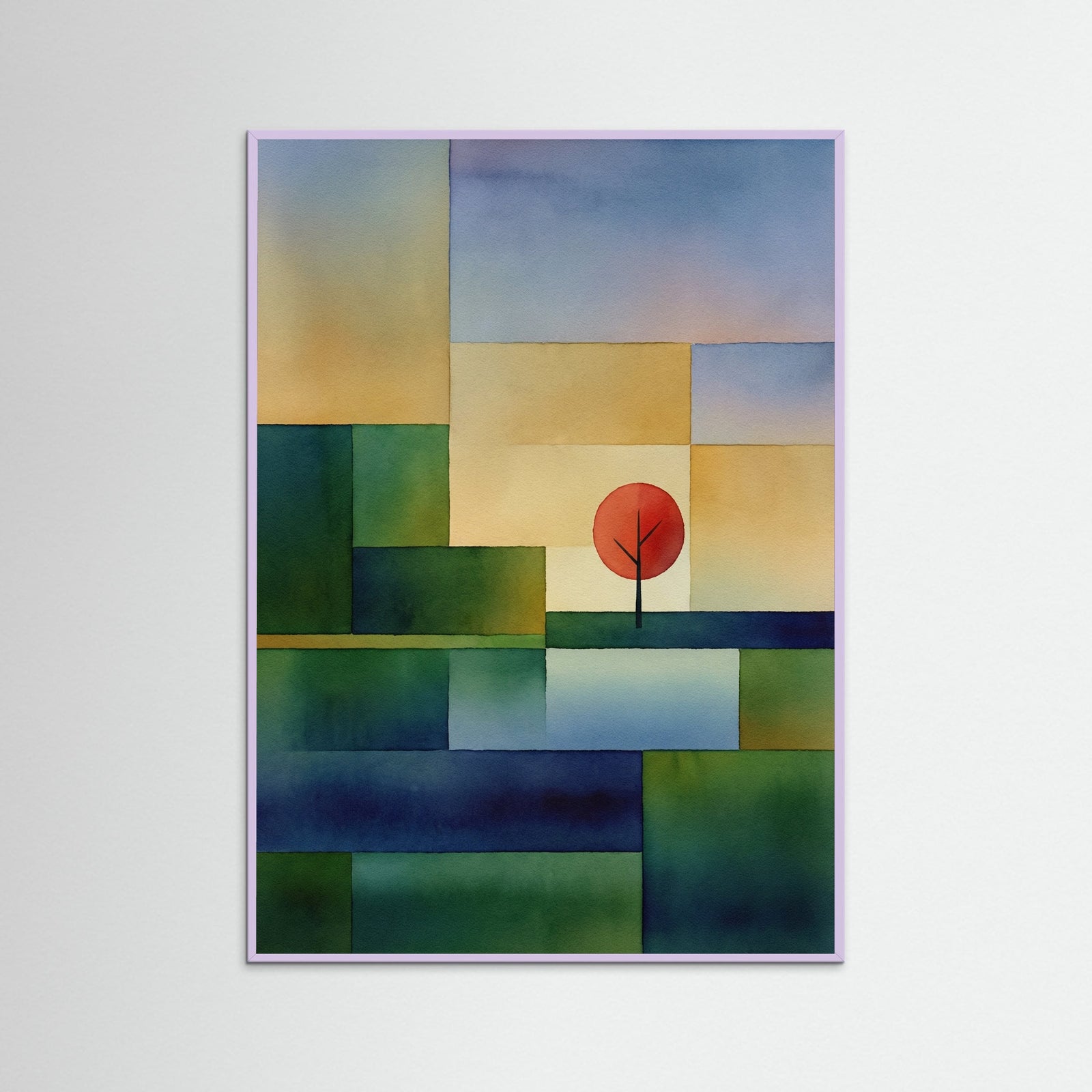 Lilac Wood Autumnal Geometry