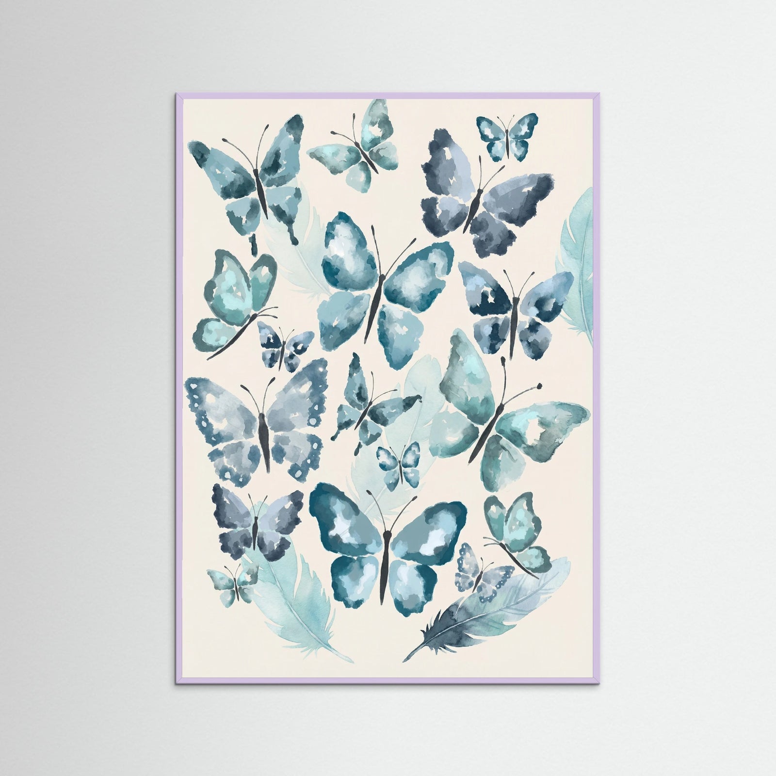 Lilac Wood Azure Butterflies