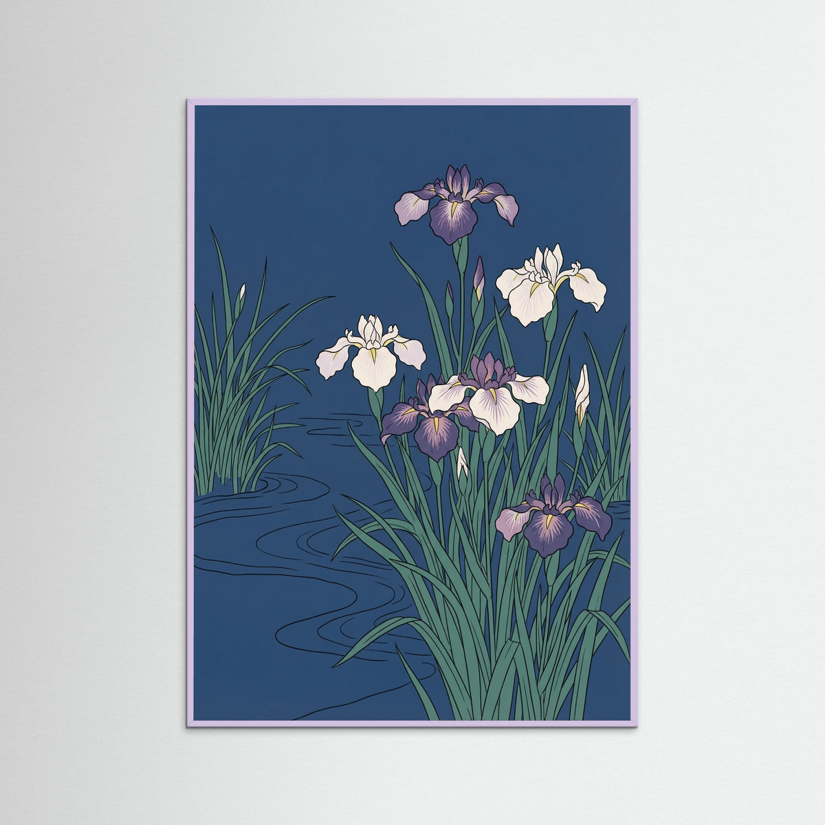 Lilac Wood Azure Peonies